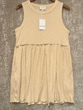 Heyson Ribbed tank dress NWT size Large